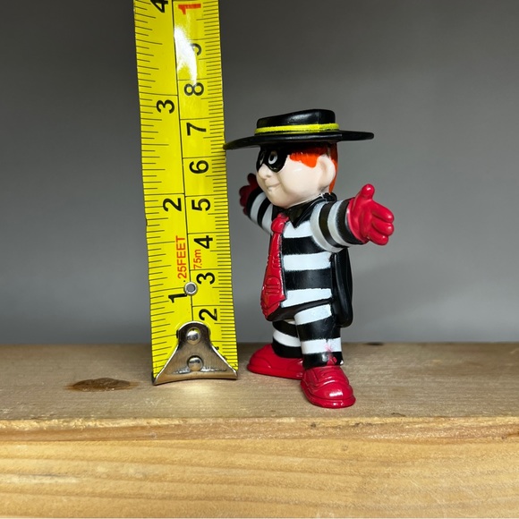 McDonald’s Vintage Hamburglar Figure 2.75" Cake Topper Collectible Toy 1995 - Picture 6 of 6